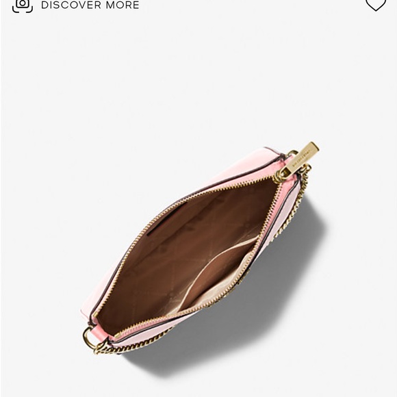 Nwt Michael Kors Vintage Primrose Leather Card Holder with Gold Chain - Picture 6 of 6